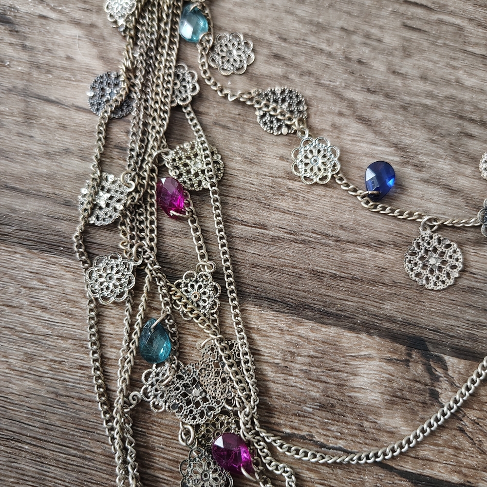 Elegant Multi-Color Necklace - Picture 2 of 6